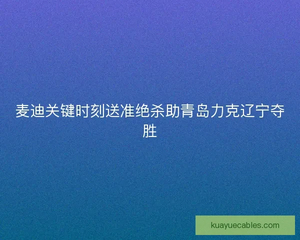 麦迪关键时刻送准绝杀助青岛力克辽宁夺胜
